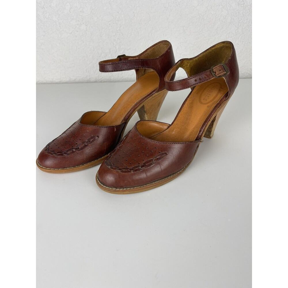 Vintage Nobil's MADE IN BRAZIL Women’s Shoes Size 8.5 Brown Grandmacore Academia